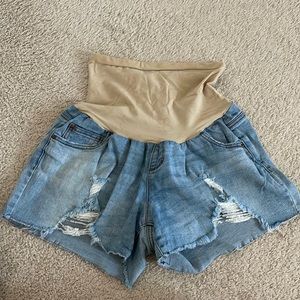 Jessica Simpson maternity denim shorts XL